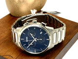Hugo Boss Dapper Chronograph Blue Dial Silver Steel Strap Watch For Men - 1513927 Buy Now By Hugo Boss