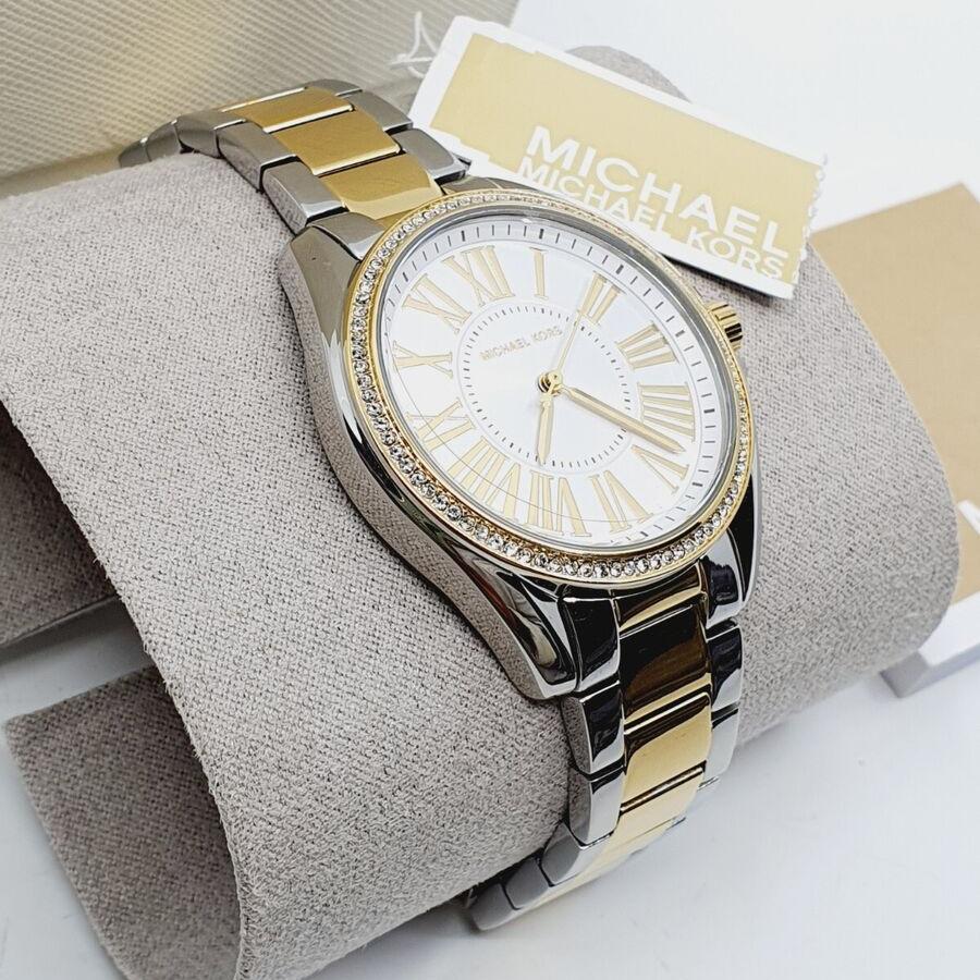 Michael Kors Kacie Three Hand Silver Dial Two Tone Steel Strap Watch for Women - MK6931 Buy Now By Michael Kors