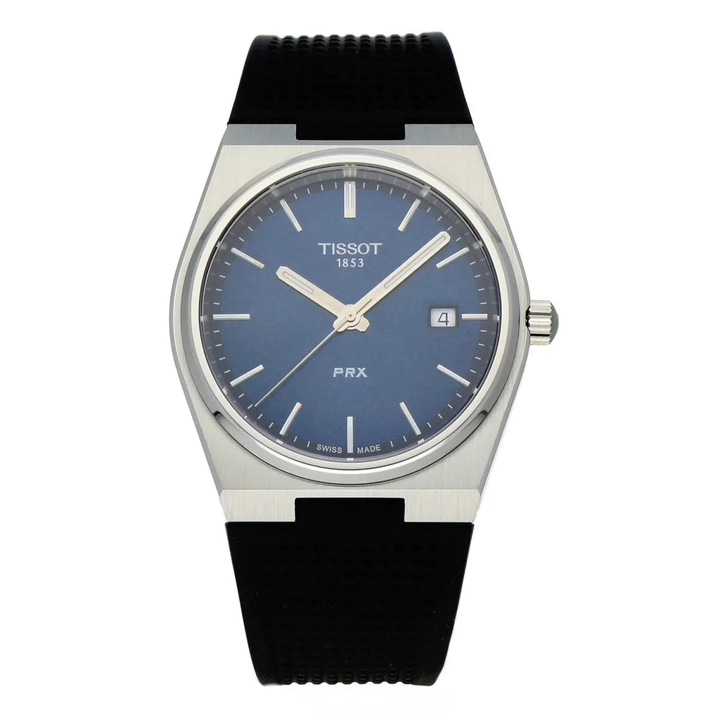 Tissot PRX Blue Dial Black Rubber Strap Watch For Men - T137.410.17.041.00 Buy Now By Tissot