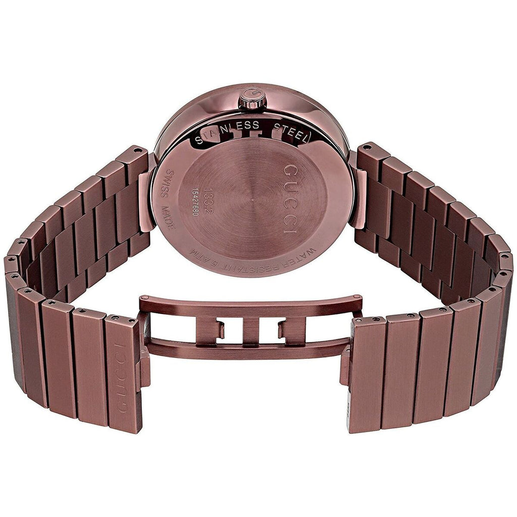 Gucci Interlocking XL Brown Dial Brown Steel Strap Watch For Men - YA133211 Buy Now By Gucci