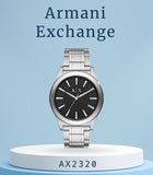 Armani Exchange Nico Analog Black Dial Silver Steel Strap Watch For Men - AX2320 Buy Now By Armani Exchange