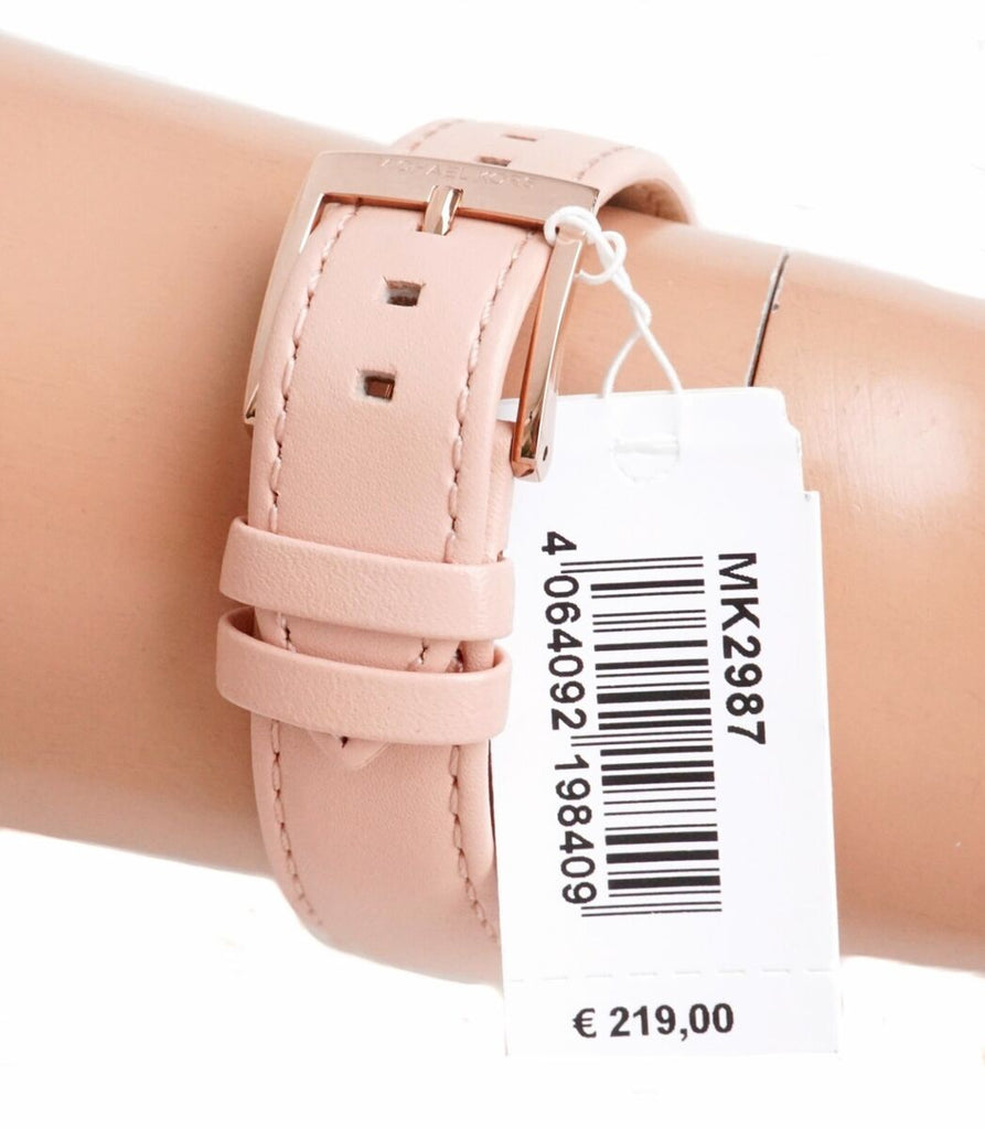 Michael Kors Corey Analog Rose Gold Dial Pink Leather Strap Watch For Women - MK2987 Buy Now By Michael Kors