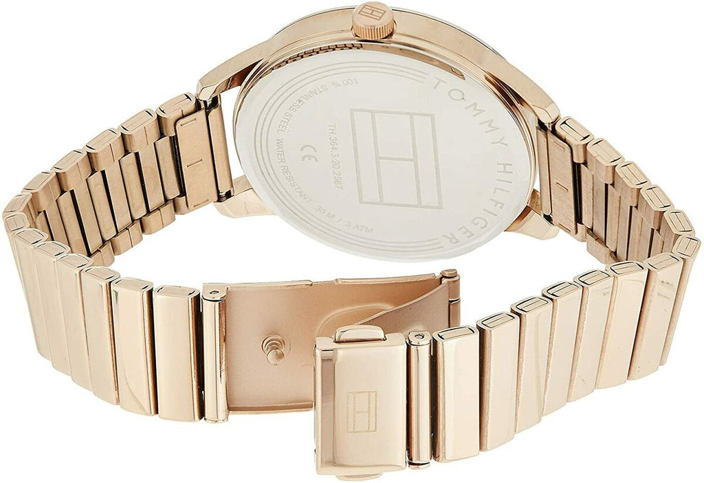 Tommy Hilfiger Brooke Silver Dial Rose Gold Steel Strap Watch for Women - 1782021 Buy Now By Tommy Hilfiger
