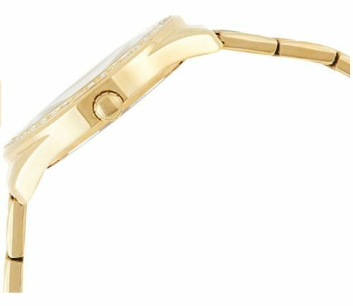 Guess G Twist Diamonds Gold Dial Gold Steel Strap Watch For Women - W1201L2 Buy Now By Guess