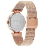 Tommy Hilfiger Lynn Crystals Rose Gold Dial Rose Gold Mesh Strap Watch For Women - 1781868 Buy Now By Tommy Hilfiger