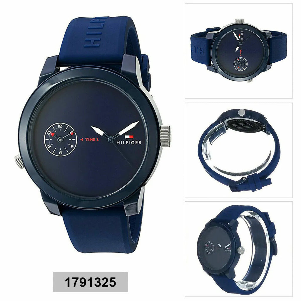 Tommy Hilfiger Denim Quartz Blue Dial Blue Rubber Strap Watch for Men - 1791325 Buy Now By Tommy Hilfiger