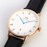 Daniel Wellington Classic Sheffield White Dial Black Leather Strap Watch For Men - DW00100084 Buy Now By Daniel Wellington
