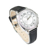 Coach Boyfriend Silver Dial Black Leather Strap Watch for Women - 14503152 Buy Now By Coach