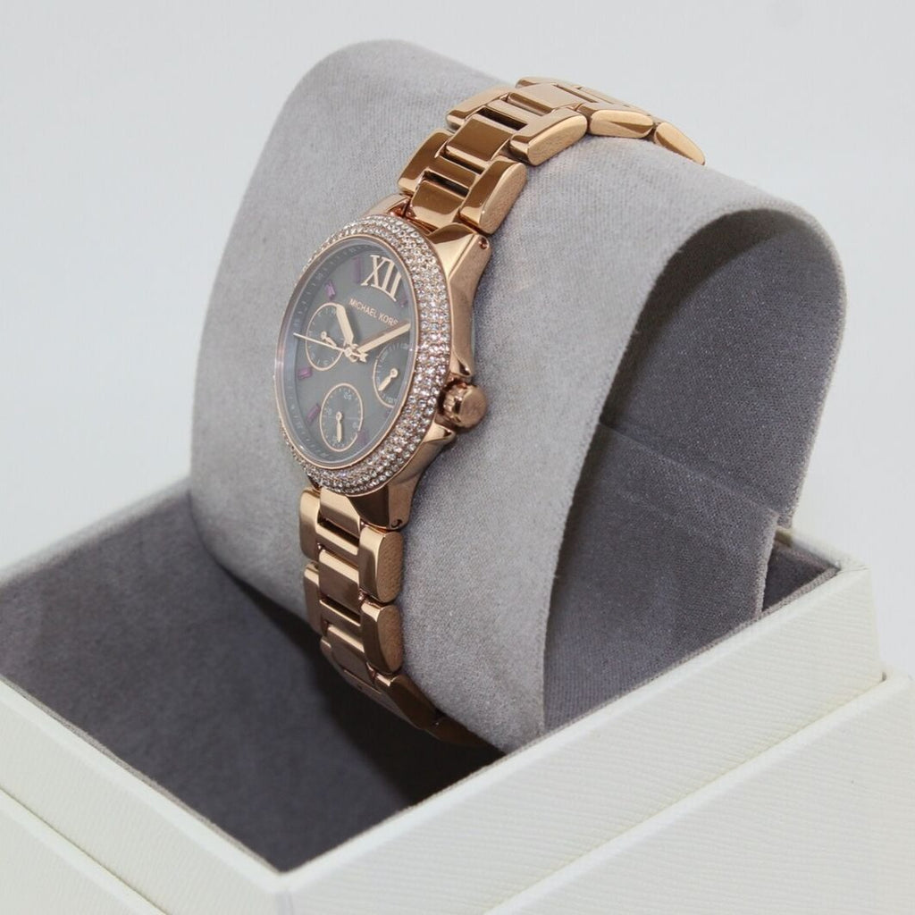 Michael Kors Camille Chronograph Grey Dial Rose Gold Steel Strap Watch For Women - MK6983 Buy Now By Michael Kors