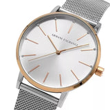 Armani Exchange Lola Analog White Dial Silver Mesh Strap Watch For Women - AX5537 Buy Now By Armani Exchange