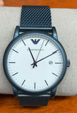 Emporio Armani Luigi Quartz White Dial Blue Mesh Bracelet Watch For Men - AR11025 Buy Now By Emporio Armani