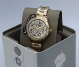 Fossil Rye Automatic Skeleton Gold Dial Gold Steel Strap Watch for Women - BQ3755 Buy Now By Fossil