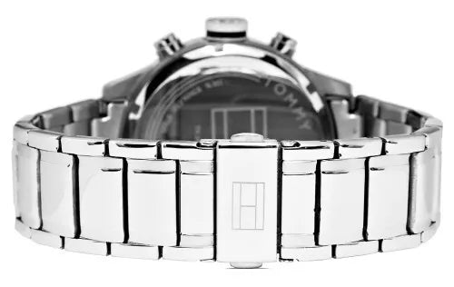 Tommy Hilfiger Trent Chronograph Blue Dial Silver Steel Strap Watch for Men - 1791053 Buy Now By Tommy Hilfiger