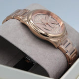Michael Kors Janelle Quartz Crystals Rose Gold Dial Rose Gold Steel Strap Watch For Women - MK7312 Buy Now By Michael Kors