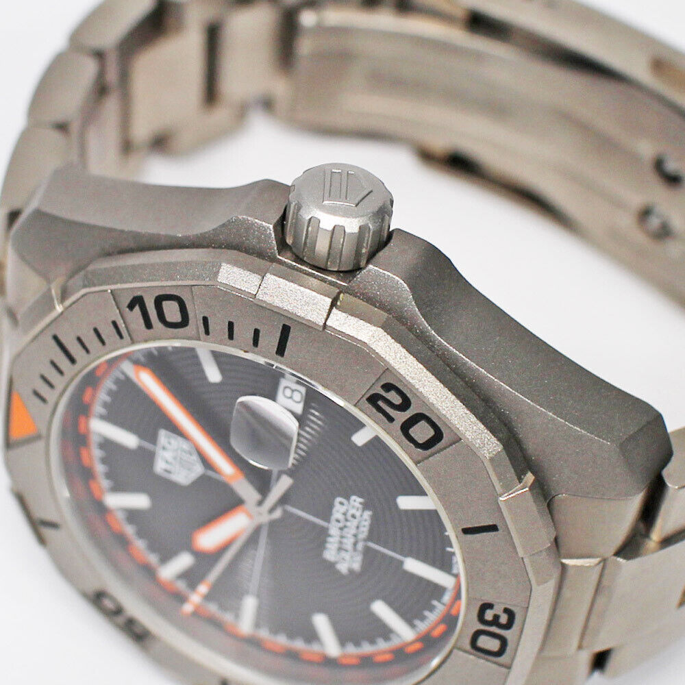 Tag Heuer Aquaracer Bamford Automatic Black Dial Grey Steel Strap Watch for Men - WAY208F.BF0638