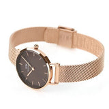 Daniel Wellington Petite Amber Brown Dial Gold Mesh Strap Watch For Women - DW00100476 Buy Now By Daniel Wellington