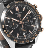 Tag Heuer Carrera Chronograph Black Dial Black Leather Strap Watch for Men - CBN2A5A.FC6481 Buy Now By Tag Heuer