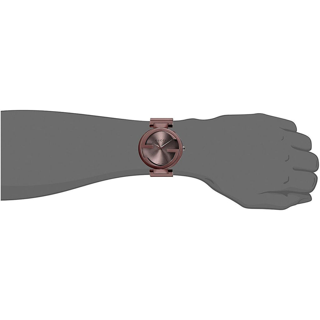 Gucci Interlocking XL Brown Dial Brown Steel Strap Watch For Men - YA133211 Buy Now By Gucci