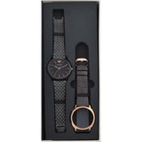 Emporio Armani Interchangeable Black Dial Black Steel Strap Watch For Men - AR80021 Buy Now By Emporio Armani