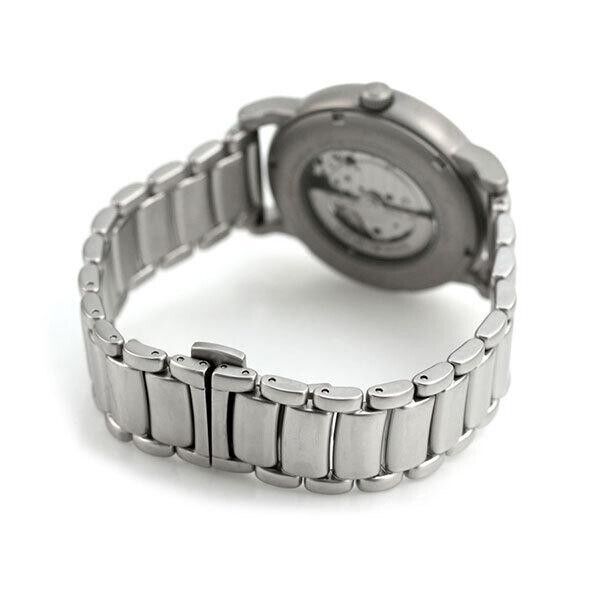 Emporio Armani Meccanico Automatic Skeleton Black Dial Silver Steel Strap Watch For Men - AR60021 Buy Now By Emporio Armani