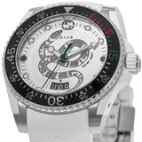 Gucci Dive Quartz White Dial White Rubber Strap Watch For Men - YA136330 Buy Now By Gucci