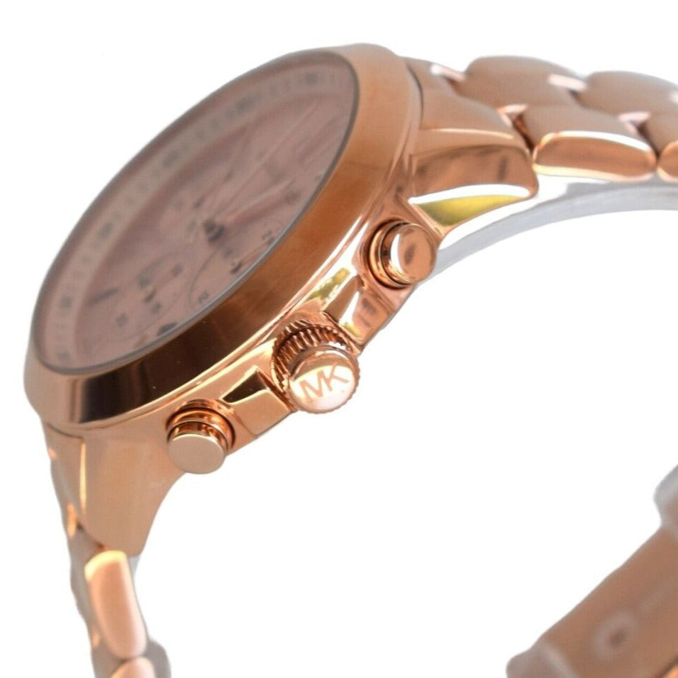 Michael Kors Runway Chronograph Rose Gold Dial Rose Gold Steel Strap Watch For Women - MK5778 Buy Now By Michael Kors