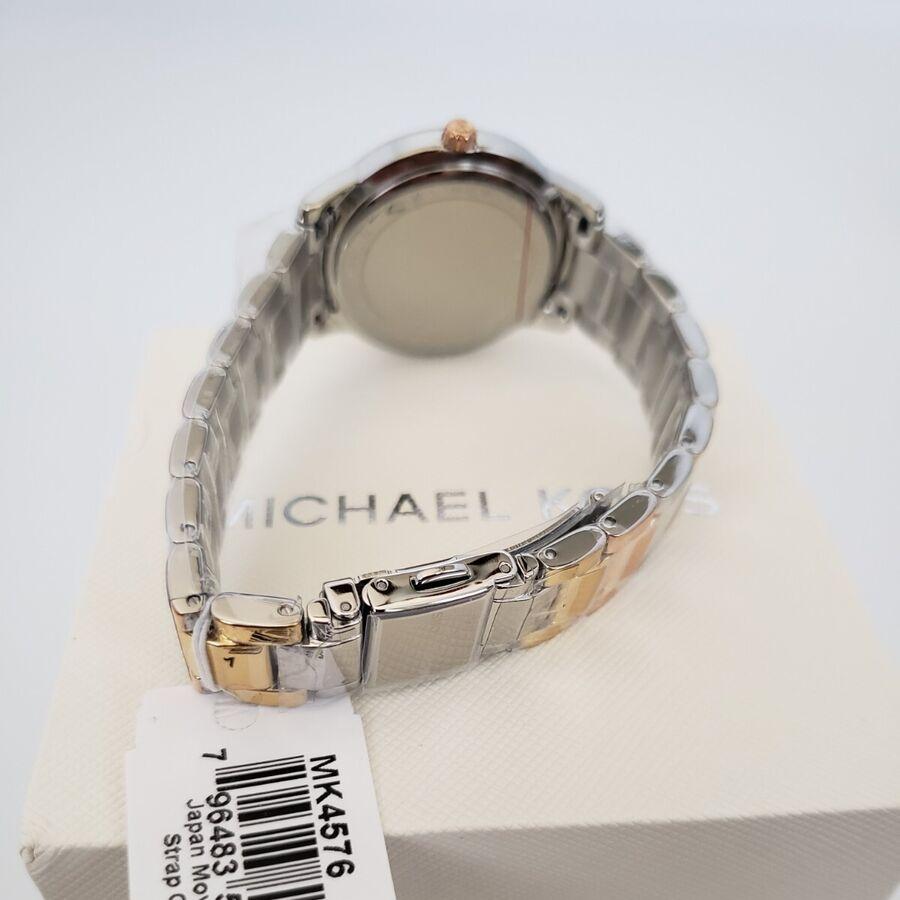 Michael Kors Tibby Three Hand Crystals Silver Dial Two Tone Steel Strap Watch for Women - MK4576 Buy Now By Michael Kors