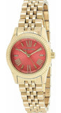 Michael Kors Lexington Quartz Orange Dial Gold Steel Strap Watch For Women - MK3284 Buy Now By Michael Kors