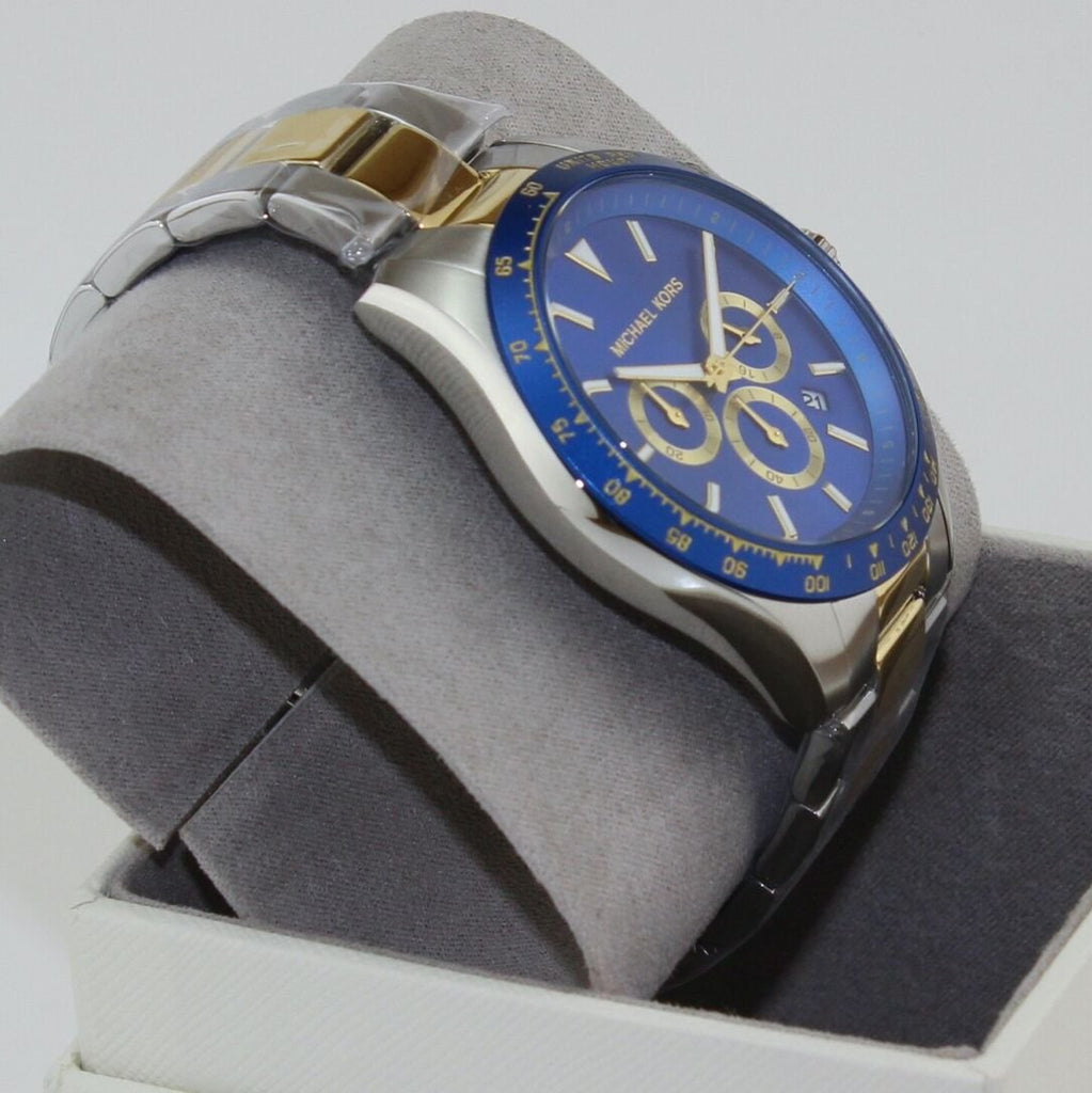 Michael Kors Layton Chronograph Blue Dial Two Tone Steel Strap Watch For Men - MK8825 Buy Now By Michael Kors