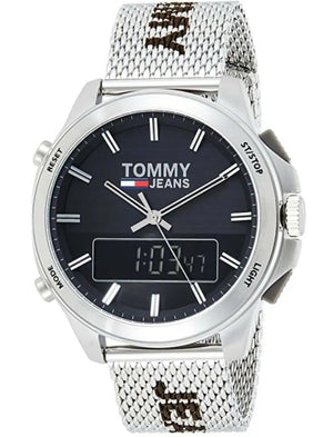 Tommy Hilfiger Digital Black Dial Silver Mesh Bracelet Watch For Men - 1791765 Buy Now By Tommy Hilfiger