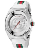 Gucci Sync XXL White Dial White Rubber Strap Watch For Men - YA137102 Buy Now By Gucci