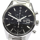 Tag Heuer Carrera Automatic Chronograph Black Dial Silver Steel Strap Watch for Men - CBK2110.BA0715 Buy Now By Tag Heuer