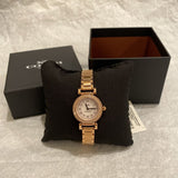 Coach Madison Crystals White Dial Rose Gold Steel Strap Watch For Women - 14502405 Buy Now By Coach