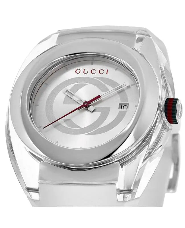 Gucci Sync XXL White Dial White Rubber Strap Watch For Men - YA137102 Buy Now By Gucci