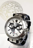 Versace Aion Chronograph White Dial Brown Leather Strap Watch for Men - VBR010017 Buy Now By Versace
