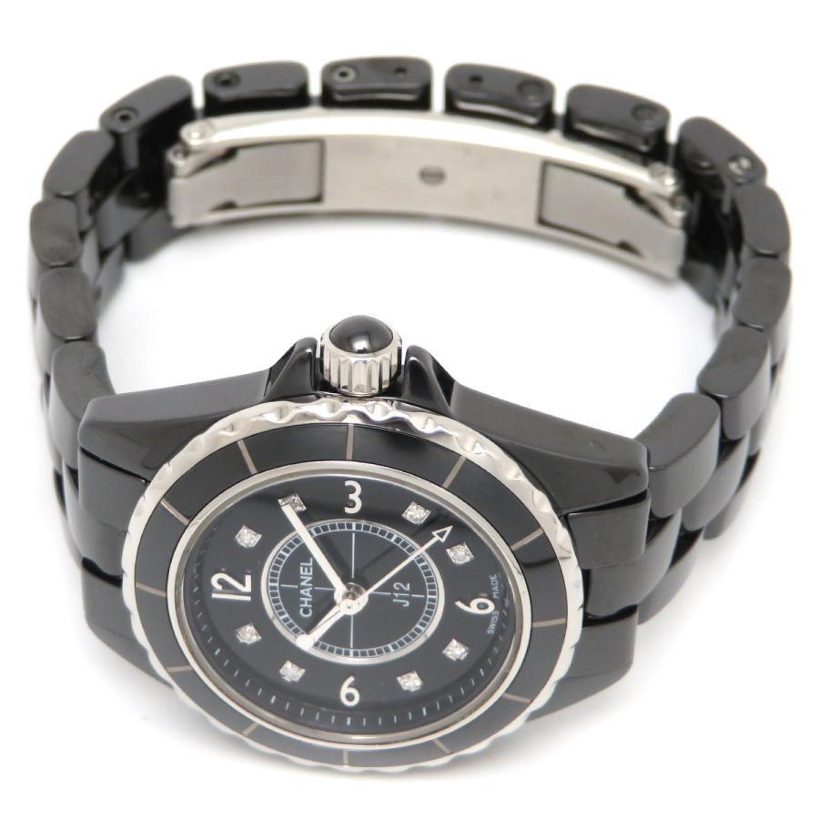 Chanel J12 Diamonds Black Dial Black Steel Strap Watch for Women - J12 H2569 Buy Now By Chanel