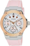 Guess Zena Quartz White Dial Pink Rubber Strap Watch For Women - W1094L4 Buy Now By Guess