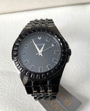 Bulova Crystal Collection Phantom Black Dial Black Steel Strap Watch for Men - 98A240 Buy Now By Bulova