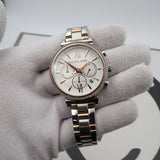 Michael Kors Sofie Chronograph Quartz White Dial Two Tone Steel Strap Watch For Women - MK6558 Buy Now By Michael Kors