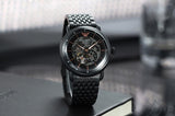Emporio Armani Automatic Multifunction Black Dial Black Mesh Bracelet Watch For Men - AR60025 Buy Now By Emporio Armani