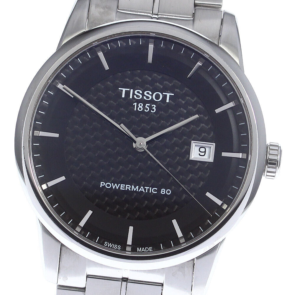 Tissot Luxury Powermatic 80 Black Dial Silver Steel Strap Watch for Men - T086.407.11.201.02 Buy Now By Tissot