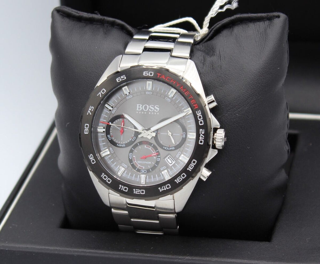 Hugo Boss Intensity Chronograph Black Dial Silver Steel Strap Watch For Men - 1513680 Buy Now By Hugo Boss