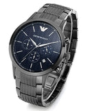Emporio Armani Renato Chronograph Quartz Blue Dial Grey Steel Strap Watch For Men - AR2505 Buy Now By Emporio Armani