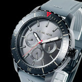 Michael Kors Cunningham Multifunction Grey Dial Grey Rubber Strap Watch For Men - MK7164 Buy Now By Michael Kors