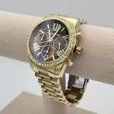 Michael Kors Lexington Chronograph Brown Dial Gold Steel Strap Watch For Women - MK7276 Buy Now By Michael Kors