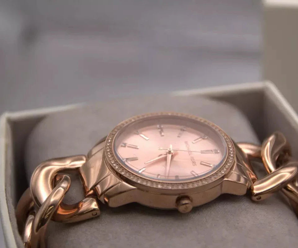 Michael Kors Nini Quartz Crystals Rose Gold Dial Rose Go Watch For Women - MK3236 Buy Now By Michael Kors