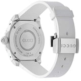 Gucci Dive Quartz White Dial White Rubber Strap Watch For Men - YA136330 Buy Now By Gucci