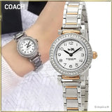 Coach Madison Crystals Silver Dial Two Tone Steel Strap Watch for Women - 14502404 Buy Now By Coach