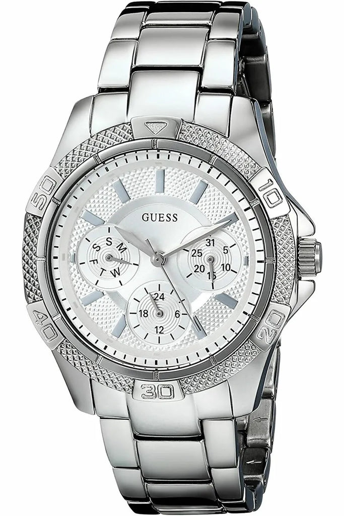 Guess Mini Phantom Silver Dial Silver Steel Strap Watch for Women - W0235L1 Buy Now By Guess