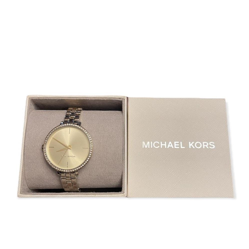 Michael Kors Charley Three-Hand Quartz Gold Dial Gold Steel Strap Watch for Women - MK4399 Buy Now By Michael Kors